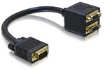 DeLOCK Adapter VGA male to 2x VGA female VGA cable