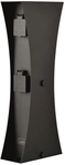 Ledino Steckdosens&auml;ule Connect D4A IP44 4xSchuko, H=460mm, Edelstahl schwarz