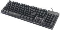 MANHATTAN USB-Gaming-Tastatur mit LEDs und Metallunterseite