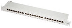 Patchpannel 19"" 24 Port Cat6A STP grey Logilink