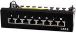Patchpannel Desktop 8 Port Cat6 STP black LogiLink