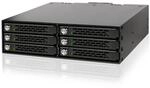 Backplane IcyDock 6x6,3cm SATAI-III in 1x5,25"SSD bis9,5 KEY