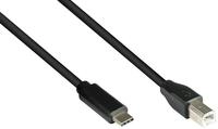Good Connections USB2.0 Kabel C-B schw. 0,5m