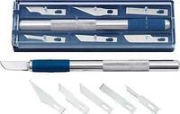 WEDO Hobbymesser-Set mit 6 verschiedenen Klingenformen silbe
