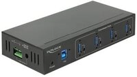 DELOCK Industrie HUB 4xUSB 3.0 Typ-A 15kV ESD Schutz extern