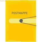 Herlitz Gummizugmappe A4 PP Postmappe transparent gelb