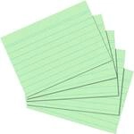 Herlitz Karteikarte A6 liniert gr&uuml;n 100er Packung