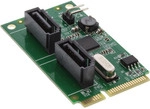 InLine&reg; Mini-PCIe 2.0 Karte, 2x SATA 6Gb/s, RAID 0,1,SPAN