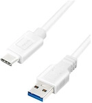Logilink USB 3.2 Gen1 Type-C cable, C/M to A/M, 5 Gbps, 60W, white, 0.15 m
