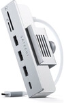 Satechi Aluminum USB-C Clamp Hub Pro f&uuml;r Apple iMac (6 in 1), Silber, ST-UCICHS