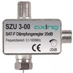 AXING SAT-D&auml;mpfungsregler (F) SZU 3-00 0,5-20dB, digitaltauglich, DC-Durchlass