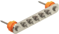 OBO 1802 5 VA Potentialausgleichsschiene BigBar / 5 Anschl&uuml;sse 5xM10 A2 5015854