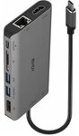 LINDY DST-Mini XT USB-C Mini Dock 4K HDMI&DP PD 3.0 100W