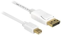 DELOCK Displayport Kabel mini DP -> DP St/St 5.00m wei&szlig; 4K