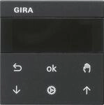 GIRA 5366005 S3000 Jalousie-/Schaltuhr Display System 55 Schwarz matt (lack.)
