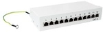 Logilink Patchpanel Tisch/Wand Cat.6 STP 12 Ports,lichtgrau