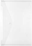Herlitz Dokumententasche A4 PP transparent farblos Druckknop