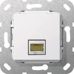GIRA 569603 Modular Jack RJ45 Cat.6A 10Gbit Einsatz Reinwei&szlig; gl&auml;nzend