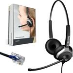 GEQUDIO Headset 2-Ohr f&uuml;r Cisco mit Kabel