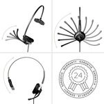 GEQUDIO Headset 1-Ohr f&uuml;r Unify mit Kabel