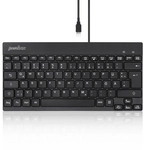 Perixx PERIBOARD-426, DE, kabelgebunden, USB Mini Tastatur mit flachen Tasten
