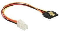 DELOCK Kabel P4 4Pin St > SATA 15Pin Bu 0.20m