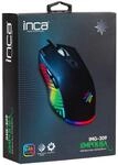 INCA Gaming Maus RGB/ 7200DPI/ 7Tasten/USB 1.50m schwarz retail