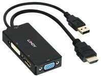 LINDY Konverter HDMI an DP/DVI/VGA Multi