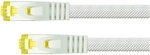 Python Patchkabel m. Cat.7 Rohkabel Nylongefl. wei&szlig; 5m