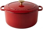 Bellamonte Auflaufform, Brter, Gusseisen 24cm rund rot