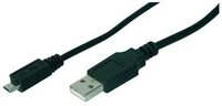 DIGITUS USB 2.0 Anschlusskabel Typ A -mikro B St/St 1.0m sw