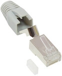 Good Connections RJ45 Netzwerkstecker ges. Cat.6A grau 50x