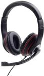 gembird Stereo-Headset mit Mikrofon, Schw.