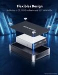 GRAUGEAR externes Laufwerk Geh&auml;use 5,25SATA Blu-Ray/DVD/CD