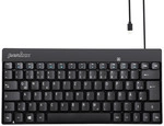 Perixx PERIBOARD-422 DE, Mini USB-C Tastatur kabelgebunden, schwarz