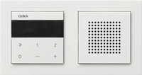GIRA 232029 UP-Radio IP Lautsprecher+ Rahmen E2 Reinwei&szlig; gl&auml;nzend