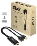 CLUB3D HDMI 2.0 TO DISPLAYPORT 1.2 4K60HZ HDR M/F ACTIVE ADAPTER Schwarz