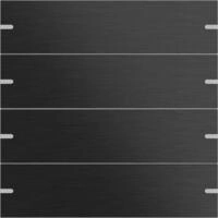 GIRA 5024126 Wippenset 4fach Tastsensor4 TS4 Aluminium Schwarz (eloxiert)