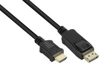 Good Connections Kabel DP1.2-St.-HDMI1.4b-St. schwarz 2m