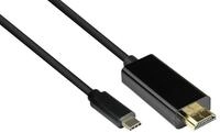 Good Connections Adapterkabel USB-C an HDMI 2.0 schw. 1m