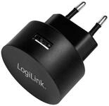 Logilink USB Steckdosenadapter 1port,10.5W,Fast Charging,sch