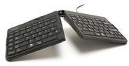 BakkerElkhuizen Goldtouch Travel Go2 Wired Tastatur B&uuml;ro USB QWERTZ Deutsch Schwarz