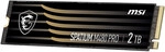 MSI Spatium M480 PRO PCIE 4.0 NVME M.2 2TB internal solid state drive