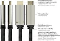 Python DisplayPort 1.4 an HDMI 2.0 Kabel Nylong. schwarz 1m