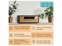 Berklee HiFi Stereo System BT Stereo-Lautsprecher UKW MP3 USB Line-In
