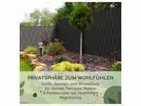 Sichtschutzstreifen Gartenzaun PVC 450 g/m2 50x19cm Clips