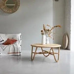 Couchtisch aus Rattanst&auml;ben 80 Lina