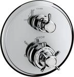 Hansgrohe Thermostat Unterputz Axor Montreux F-Set chrom mit Absperrventil, 16800000