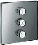 GROHE 3-fach UP-Ventil Grohtherm Smart Control 29127 eckig FMS hard graphite,