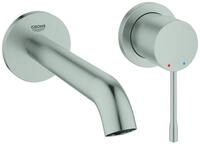 GROHE 2-Loch Waschtischarmatur Unterputz Essence Ausladung 183mm supersteel, 29192DC1